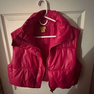 Kids Red Puffer Vest